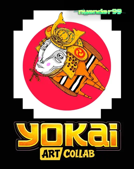 Tampilan visual slot Yokai dengan tema seni Jepang dan samurai
